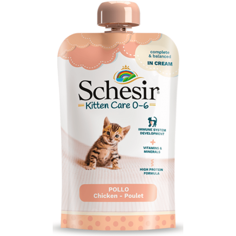 Schesir Cat Wet Food Kitten Chicken Pouch In Cream 150gr €3.30-€66.00