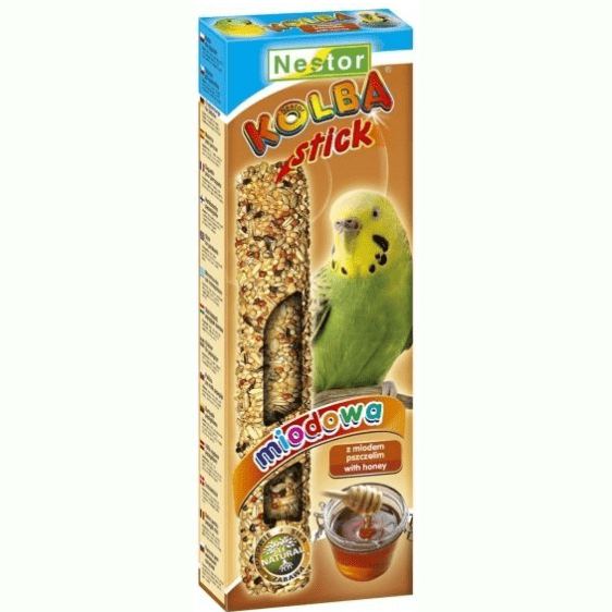 Nestor Kolba Stick Budgie with Honey 85gr 2pc