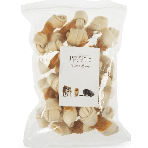 PS Rawhide Knotted Bone & Chicken Twist 11cm