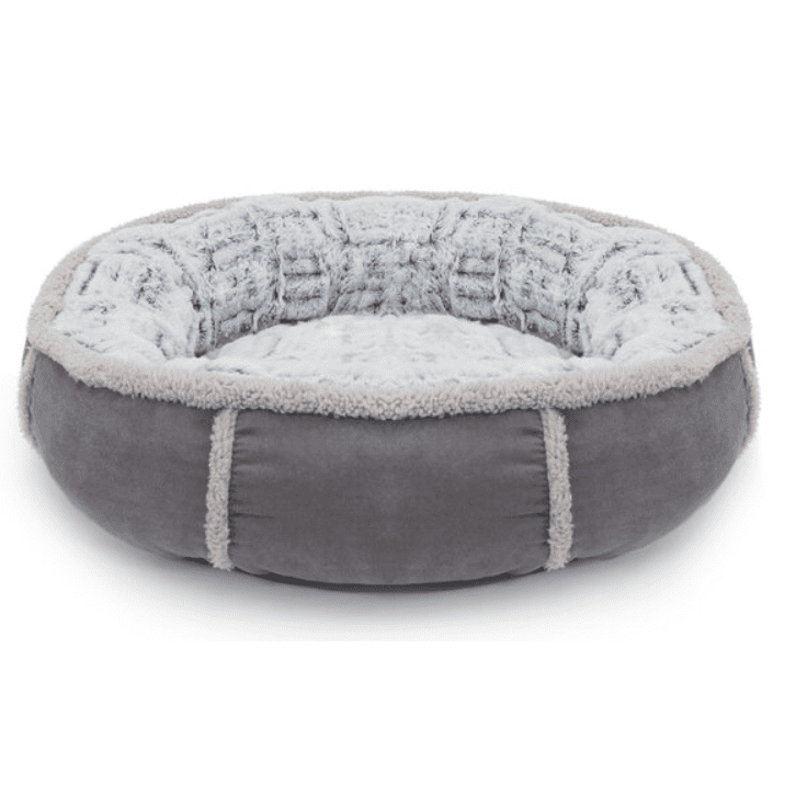 Rosewood 40 Winks Deep Plush Grey Donut Bed 50cm