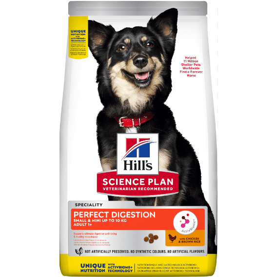 Hill's Science Plan Adult Small & Mini Perfect Digestion Dog Food Chicken & Brown Rice 1.5 kg