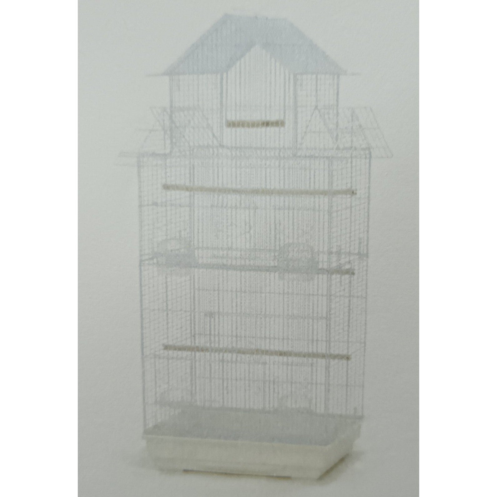 Bird Cage 619A White 47.5x36x104cm