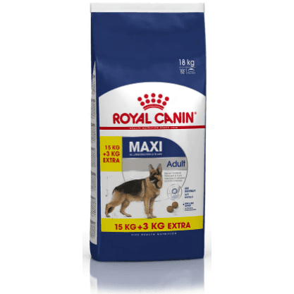 Royal Canin Maxi Adult Dry Dog 18kg (15 + 3 Free)