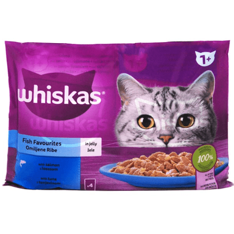 Whiskas Fish Selection Pouch in Jelly 4x85gr