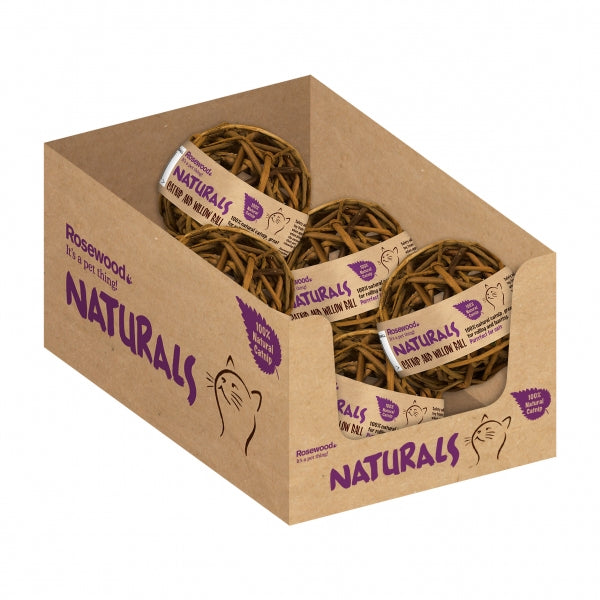 Cat Naturals Willow & CatNip Ball -  Rosewood