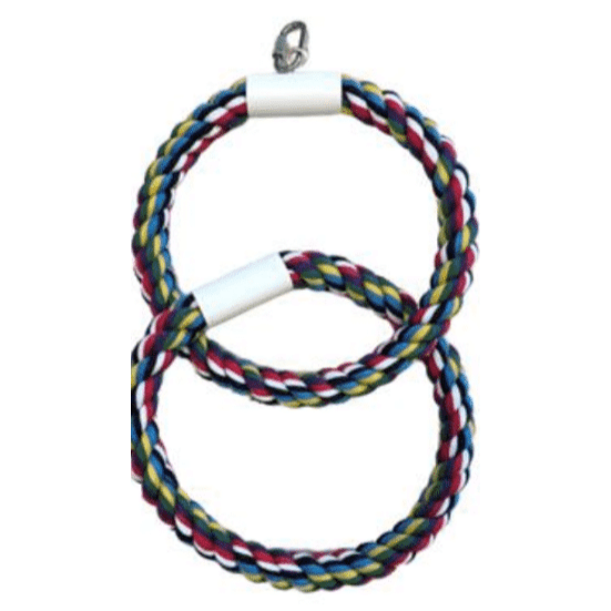 Double Circle Bird Rope Toy 35.5x21x2cm