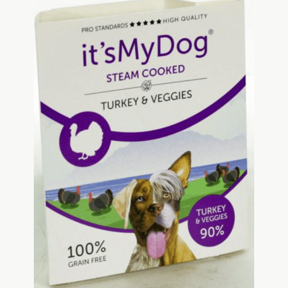 It's My Dog Steam Cooked Turkey & Veggies -395gr