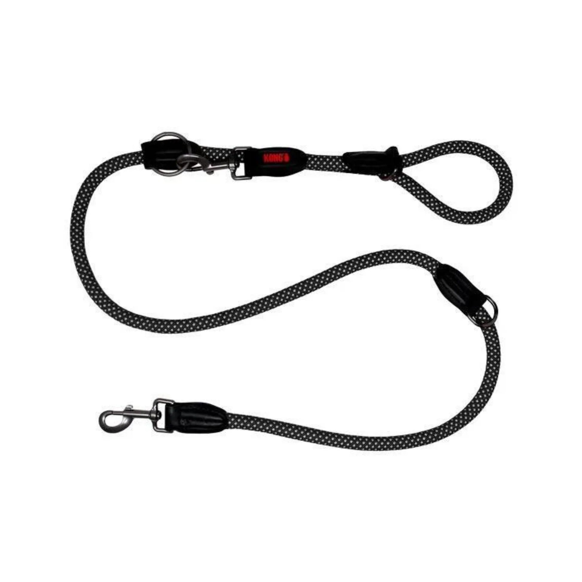 Kong Adjustable Rope Leash L Black