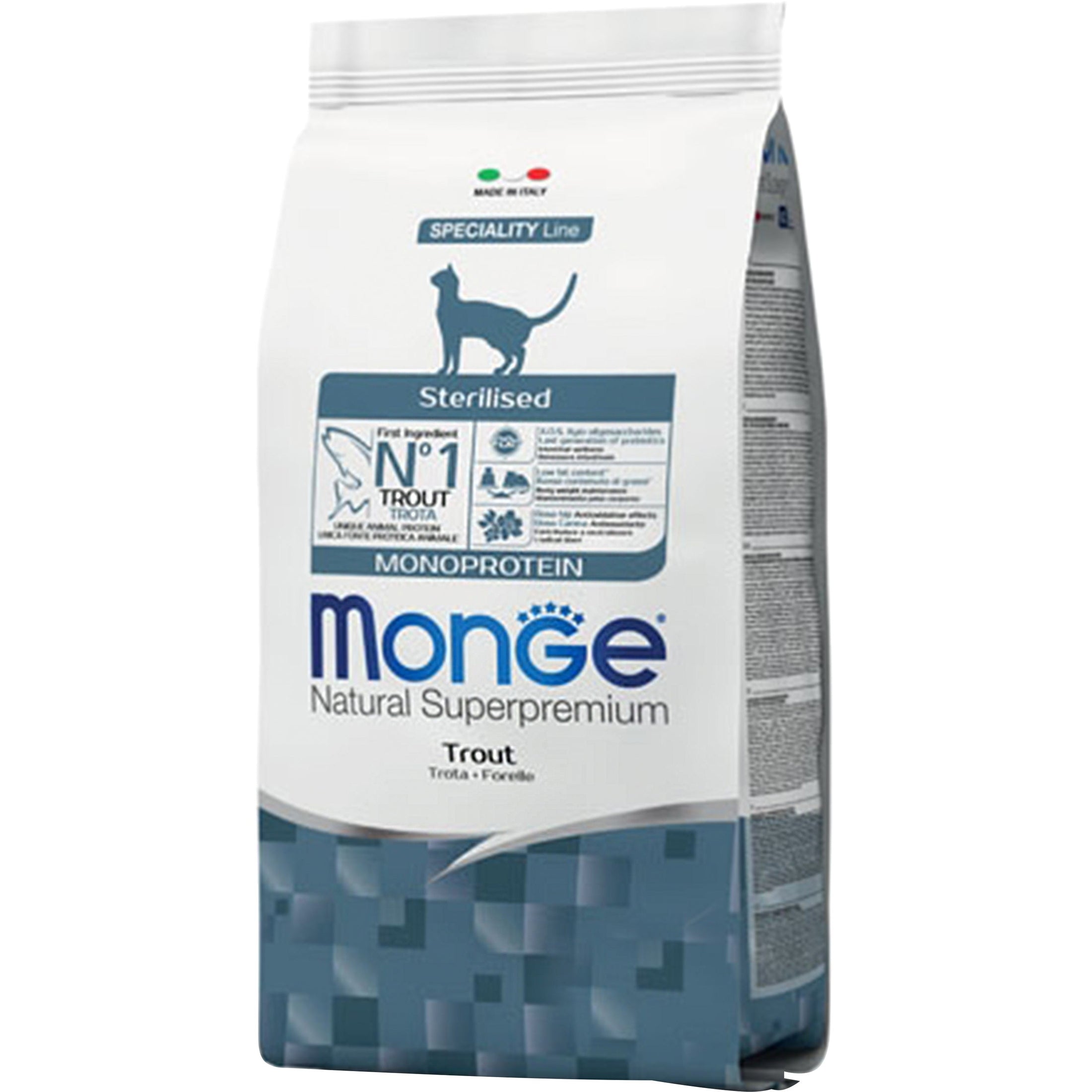 Monge Cat Sterilised Monoprotein Trout 1.5kg