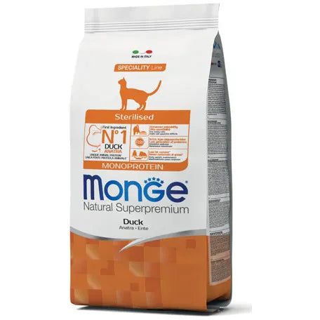 Monge Sterilised Superpremium Monoprotein Duck 1.5kg