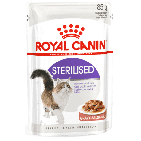 Royal Canin Cat Wet Food Sterilised Gravy 12x85gr