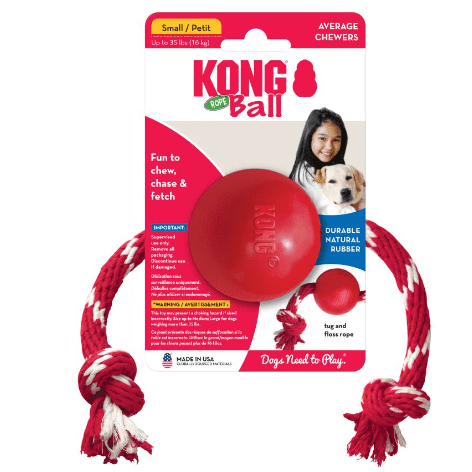 Kong Ball with Rope Small