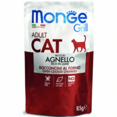 Monge Cat Grill Chunkies with Lamb 85gr