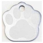 Tag Paw Small Grey 2.1x2.1cm