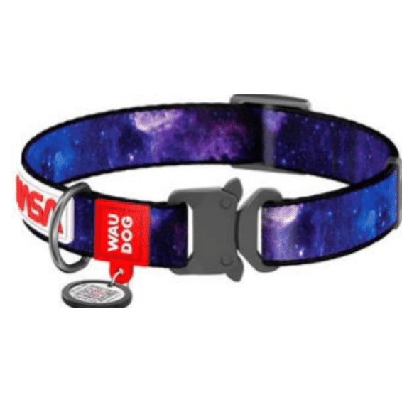 Waudog Nylon Collar with QR Passport Nasa21