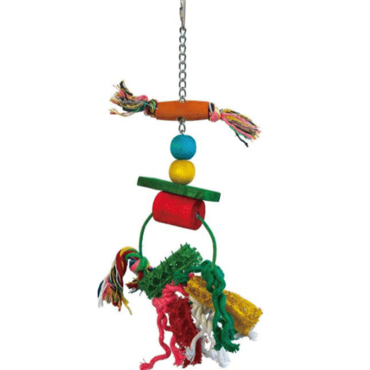 Parakeet Toy Indian 35x12cm