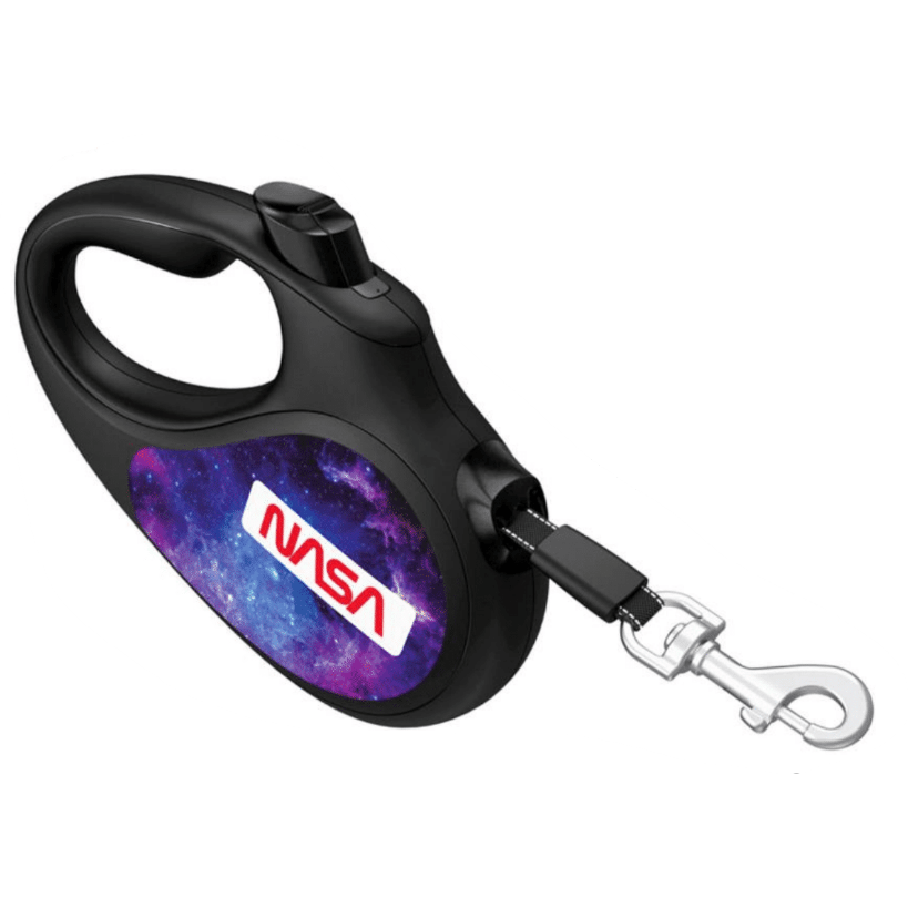 Waudog Retractable R-Leash with Waste-Bag Container & Reflective Tape NASA21