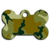 Army Style Bone Dog I.D Tag 3x1.9cm