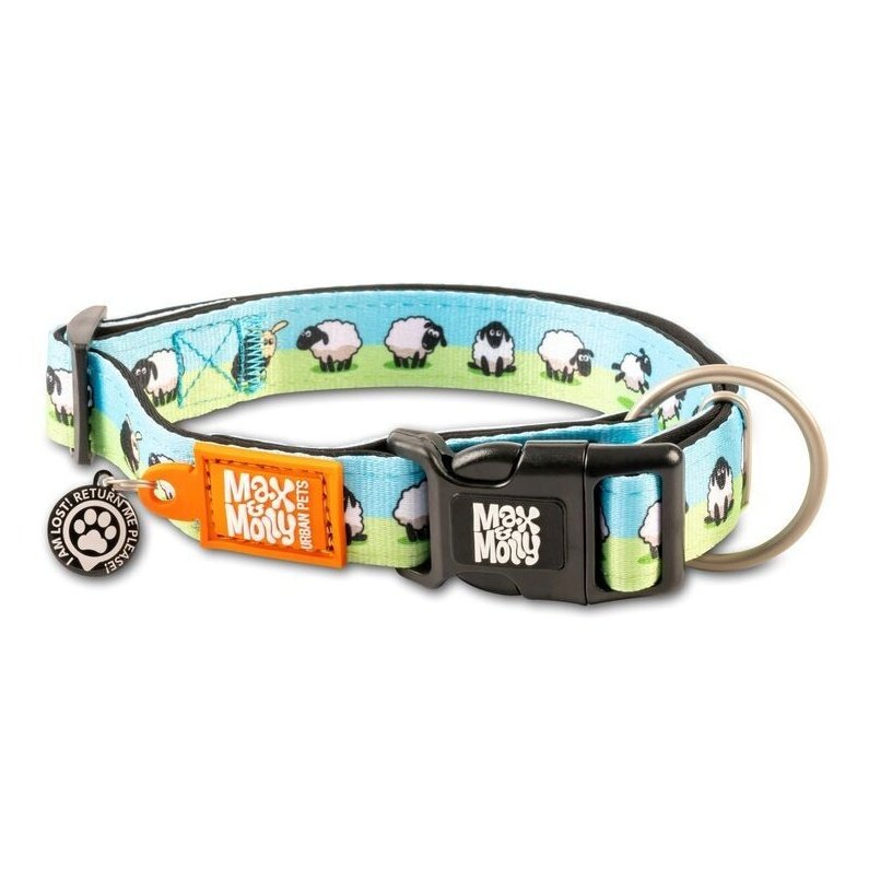 Max & Molly Black Sheep Smart ID Collar L