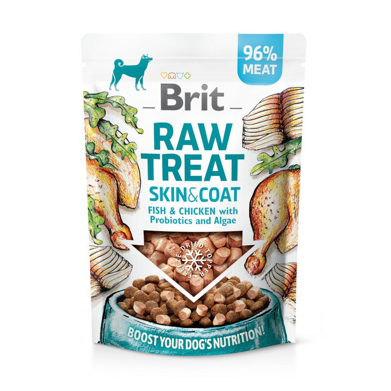 Brit Raw Treat Skin & Coat with Fish and Chicken 40gr