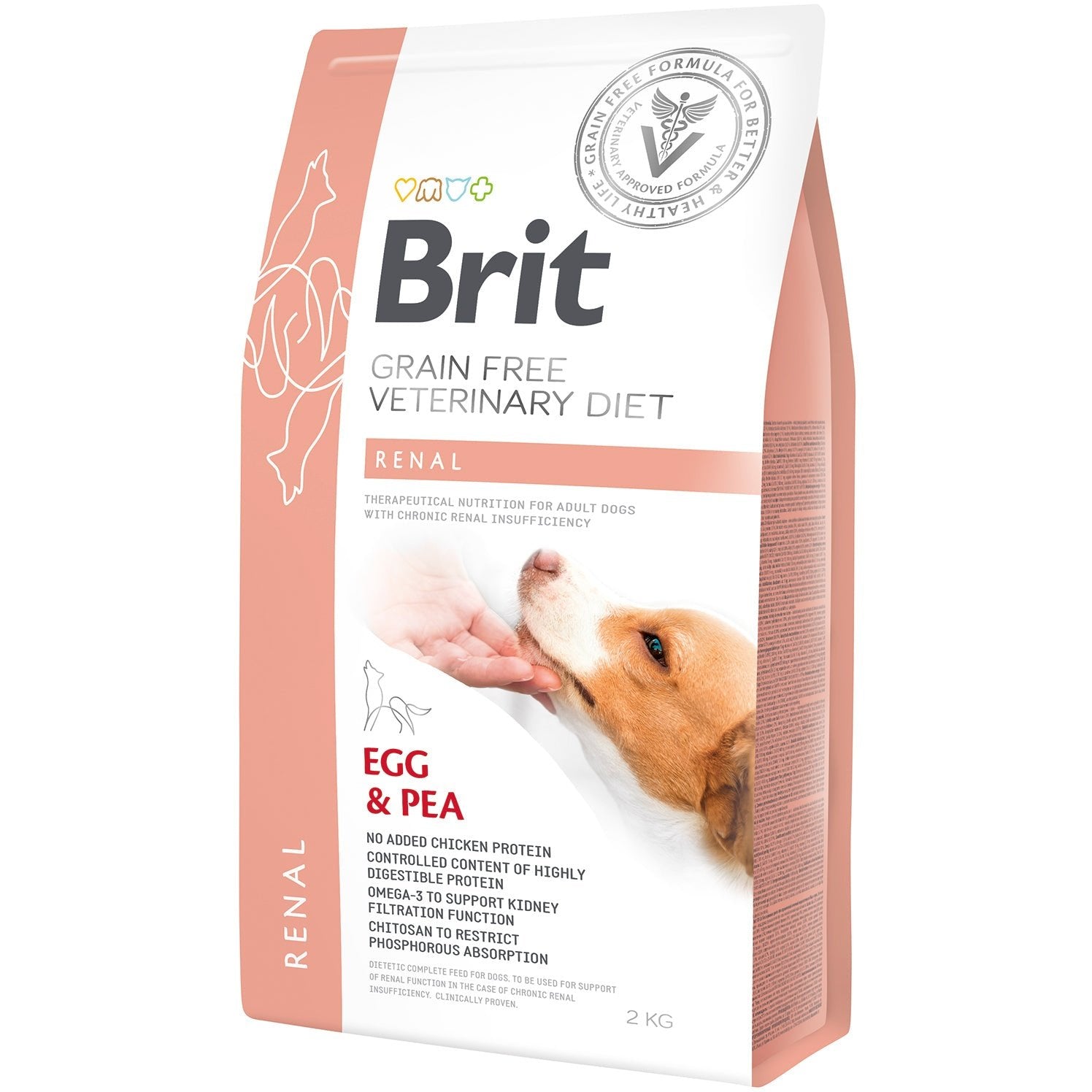 Brit Veterinary Diets Dog Renal Egg & Pea 2kg