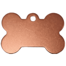 Bronze Bone I.D Tag 3.8x2.4cm