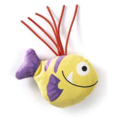 Cat Toy Piranha with Rubber Hair and Catnip 9cm