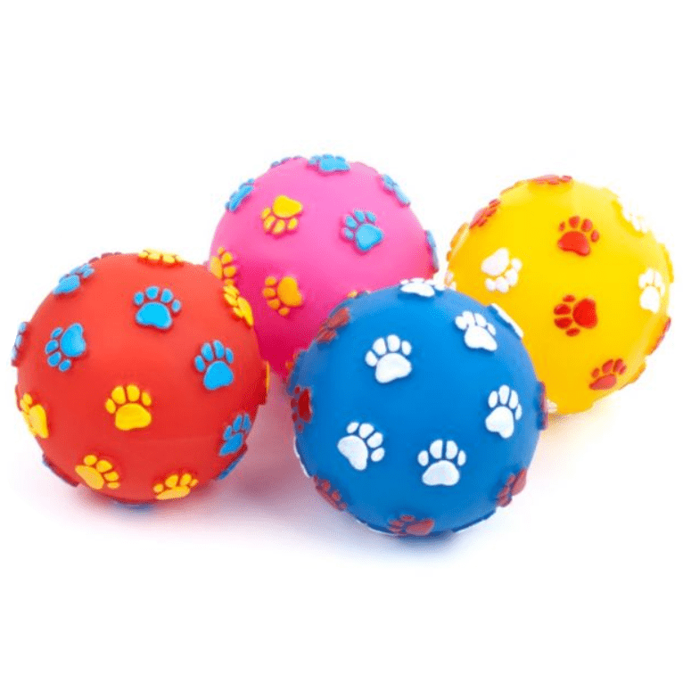 JK Animals Vinyl Colourful Ball 7.6cm