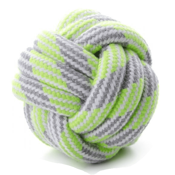 JK Animals Green Knotted Ball 9cm