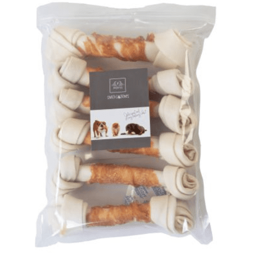 Petstyle Rawhide Knotted Bone & Chicken Twist 21cm