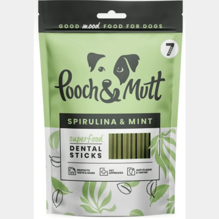 Pooch & Mutt Spirulina & Mint Dental Sticks 251gr