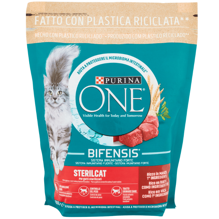 Purina One Sterilised Cat Rich in Beef 800gr