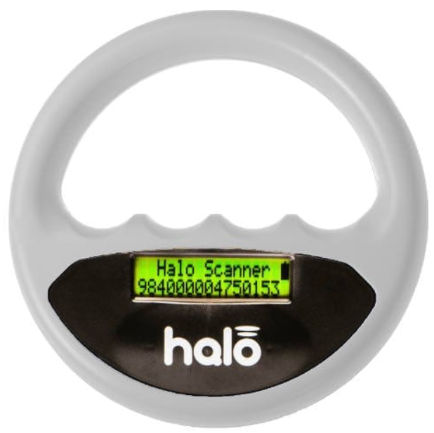 Halo Microchip Scanner White