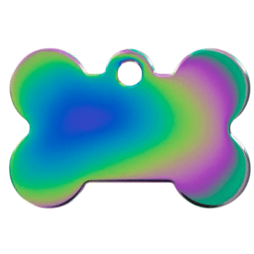 I.D Tag Rainbow Bone XL 5.3x3.5cm