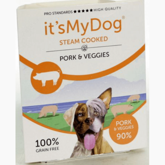 It's My Dog Steam Cooked Pork & Veggies -395gr