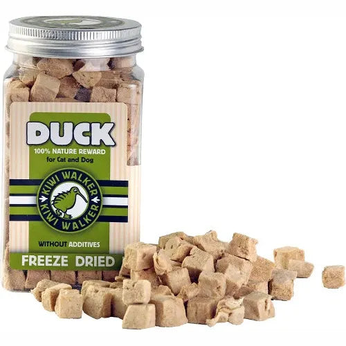 Kiwi Walker Freeze Dried Grain Free Snack Duck Cat & Dog Treats 80gr