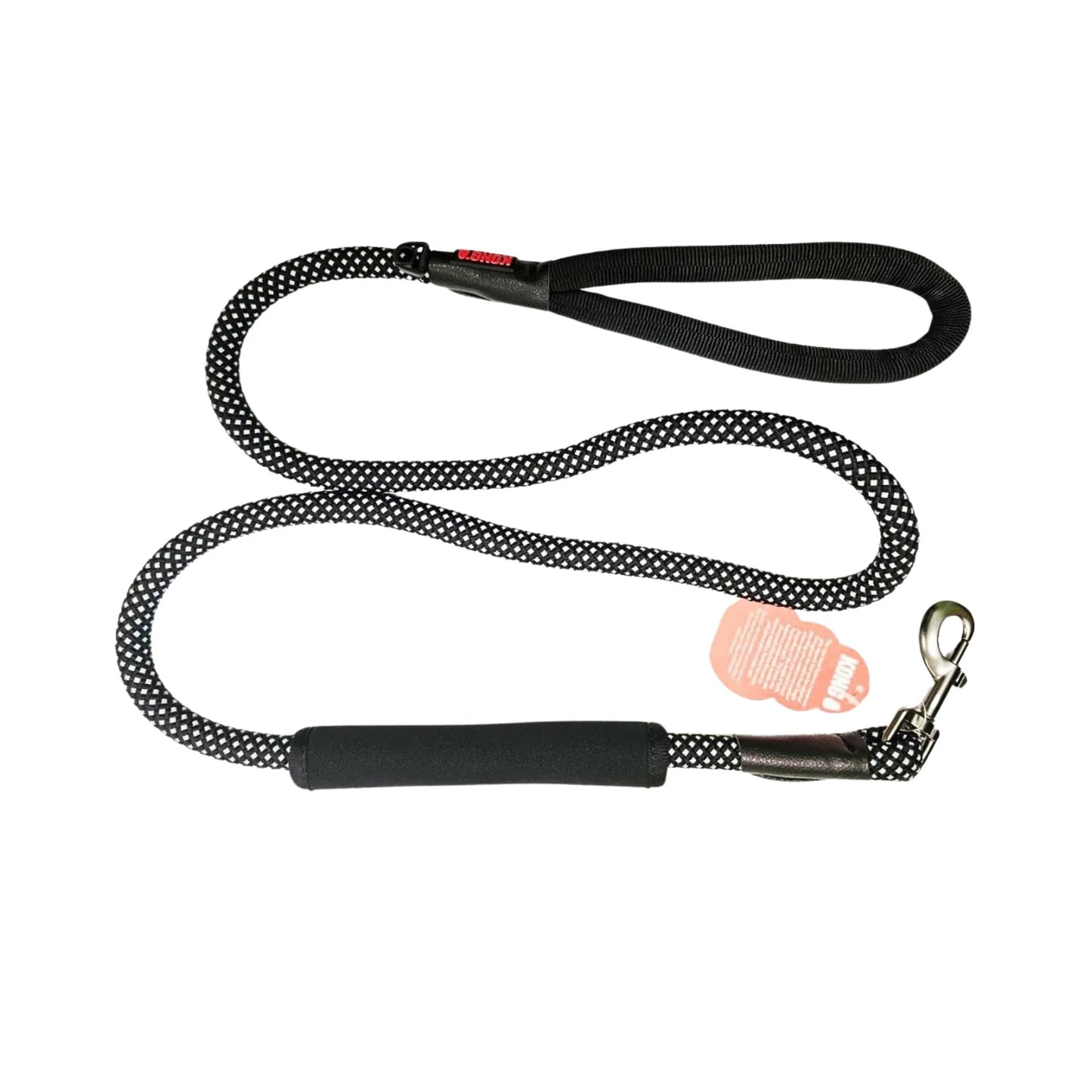 Kong Rope Leash Black with Control Tube