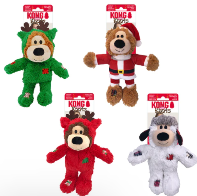 Kong Holiday Wild Knots Bear (Assorted) (Small/Medium)