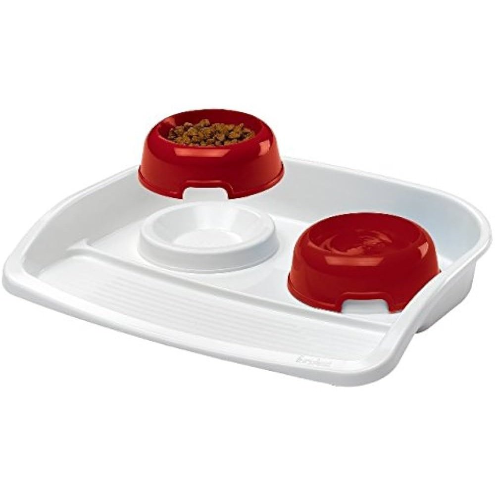 Ferplast Lindo Restyling Tray & Bowls 44.5x34x7cm