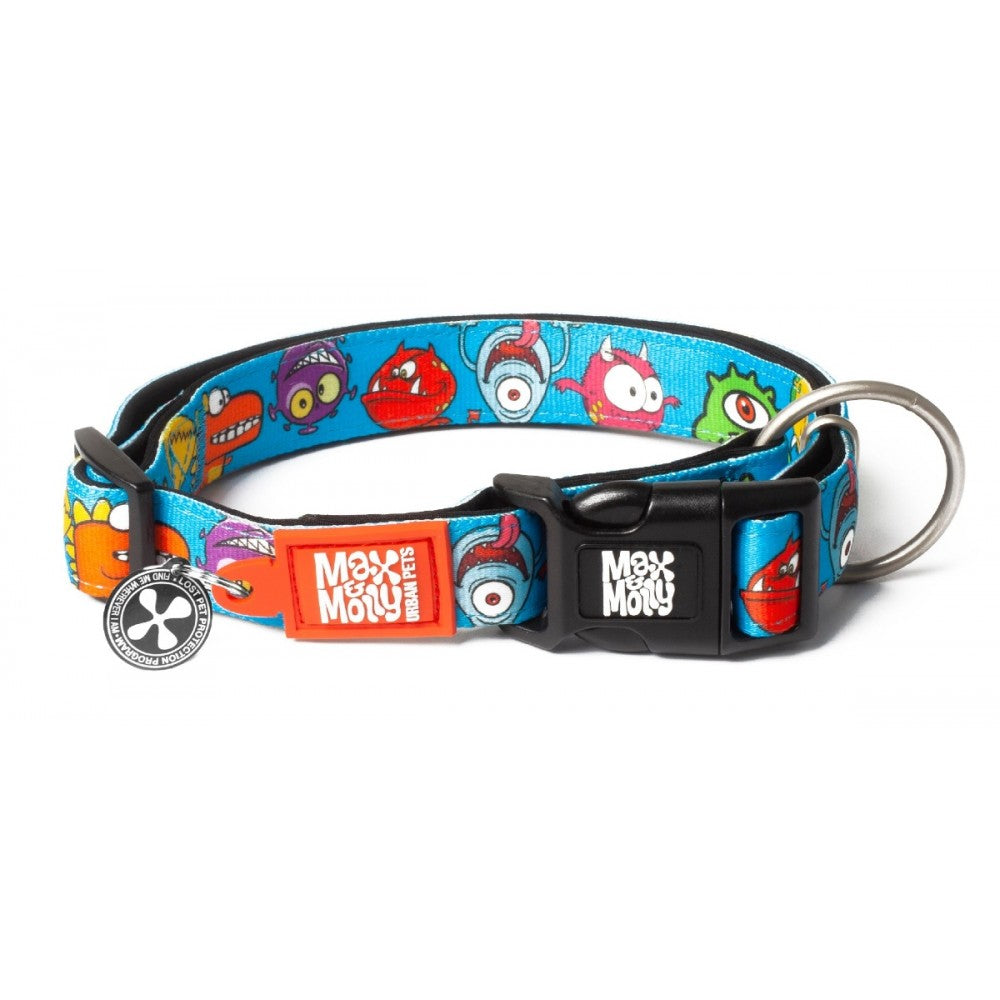 Max & Molly Little Monsters Smart ID Collar L