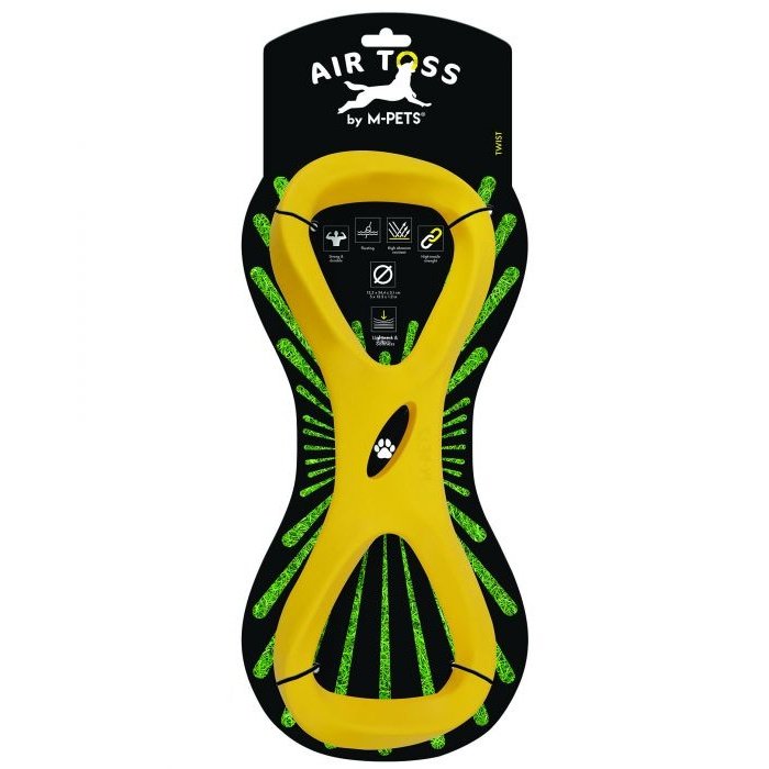 M-Pets Air Toss Floating Toy Twist Yellow