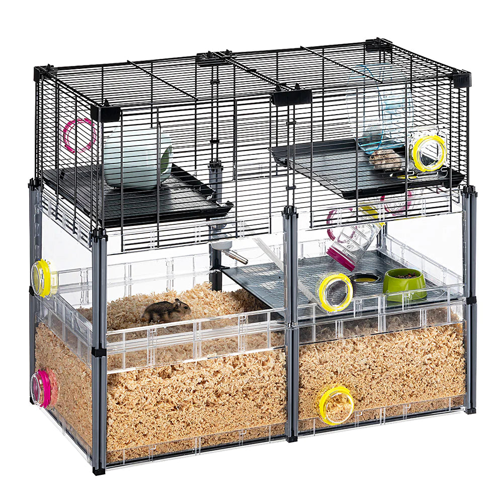 Ferplast Multipla Crystal Hamster Cage 72.5x37.5x62cm