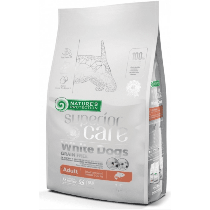 Nature's Protection Salmon White Dog Small 1.5kg