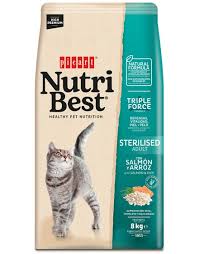 NutriBest Sterilised Cat Salmon & Rice 2kg