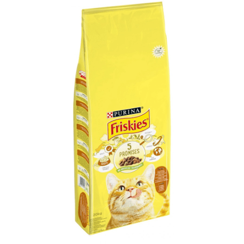 Friskies Adult Dry Cat Food With Chicken, Turkey And Vegetables 20kg OFFER