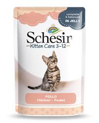 Schesir Wet Cat Food - Chicken Fillets Kitten 85gr Pouch