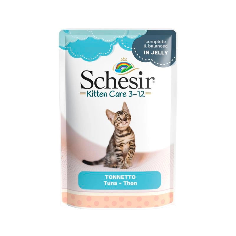 Schesir Wet Cat Food For Kittens - Tuna Fillets 20x85gr