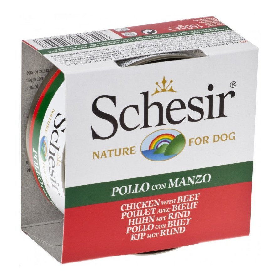 Schesir Dog Chicken Fillet with Beef in Jelly 150gr