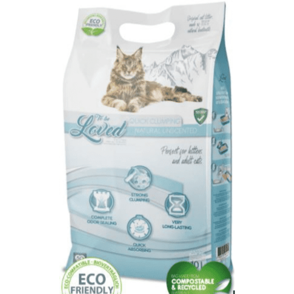 To Be Loved Quick Clumping Cat Litter Natural Unscented 10L/8kg