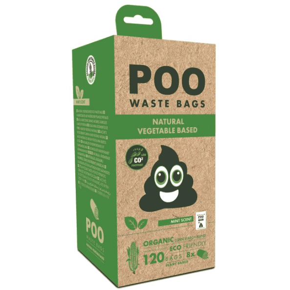 M-Pets 120 Count Mint Scented Poo Bags